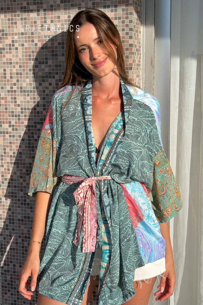 KIMONO DE PATCHWORK - OCTAVIA SHELL