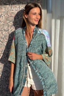KIMONO DE PATCHWORK - OCTAVIA SHELL