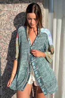 KIMONO DE PATCHWORK - OCTAVIA SHELL