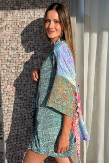 KIMONO DE PATCHWORK - OCTAVIA SHELL