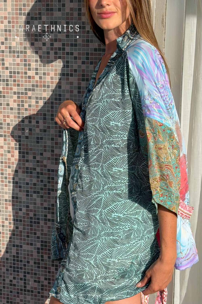 KIMONO DE PATCHWORK - OCTAVIA SHELL