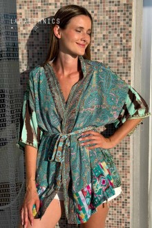 KIMONO DE PATCHWORK - OCTAVIA BORA