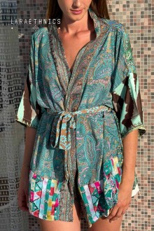 KIMONO DE PATCHWORK - OCTAVIA BORA