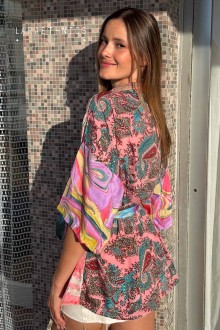 KIMONO DE PATCHWORK - OCTAVIA POP