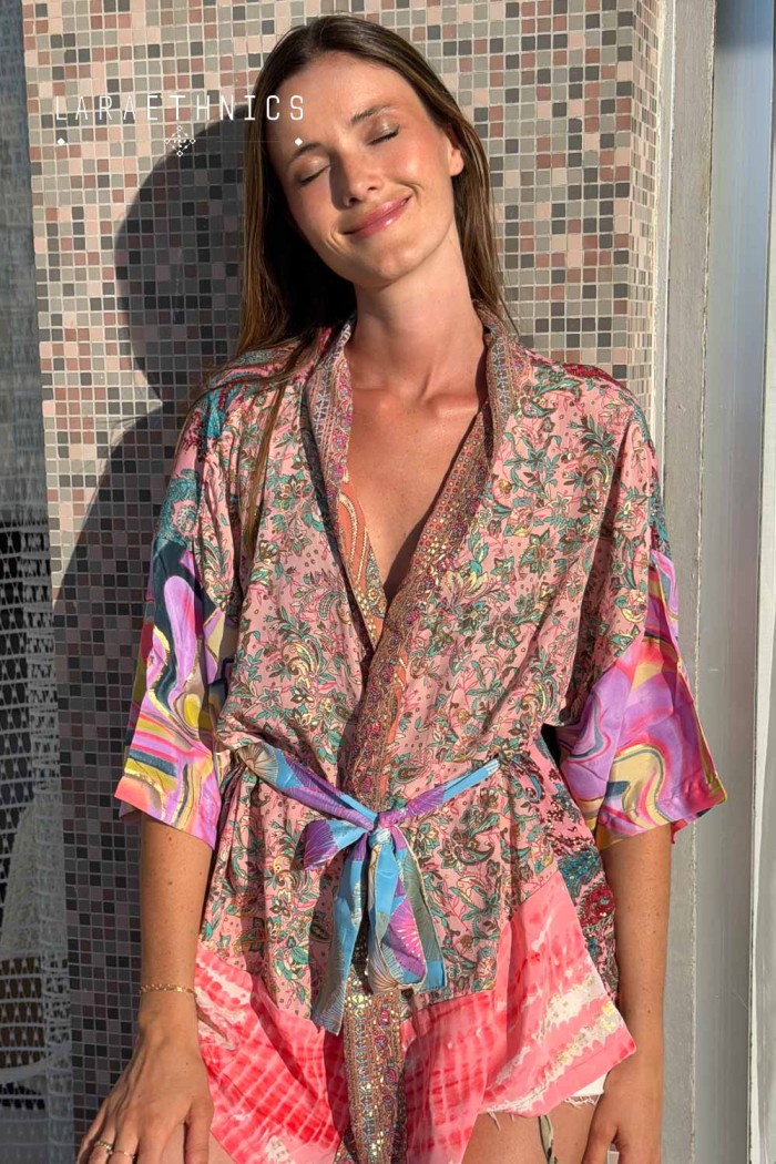 KIMONO DE PATCHWORK - OCTAVIA POP