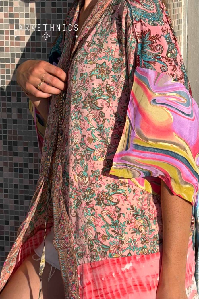 KIMONO DE PATCHWORK - OCTAVIA POP