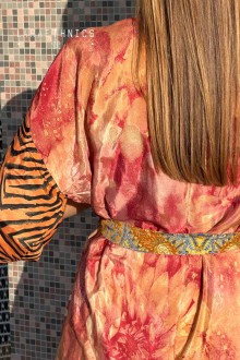 KIMONO DE PATCHWORK - OCTAVIA BLUSH