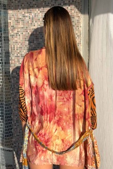KIMONO DE PATCHWORK - OCTAVIA BLUSH