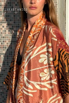 KIMONO DE PATCHWORK - OCTAVIA BLUSH