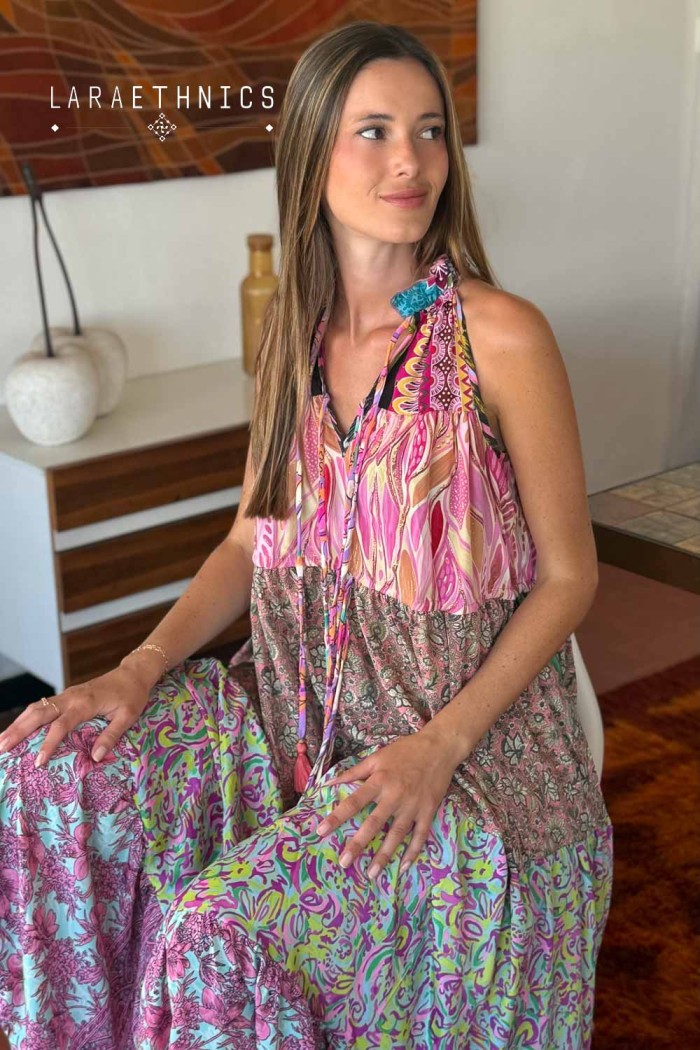 VESTIDO DE PATCHWORK - DIANA MONOI