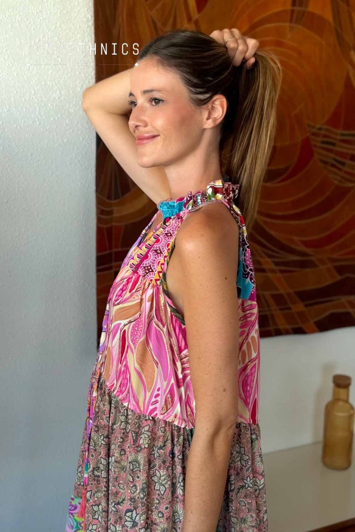 VESTIDO DE PATCHWORK - DIANA MONOI