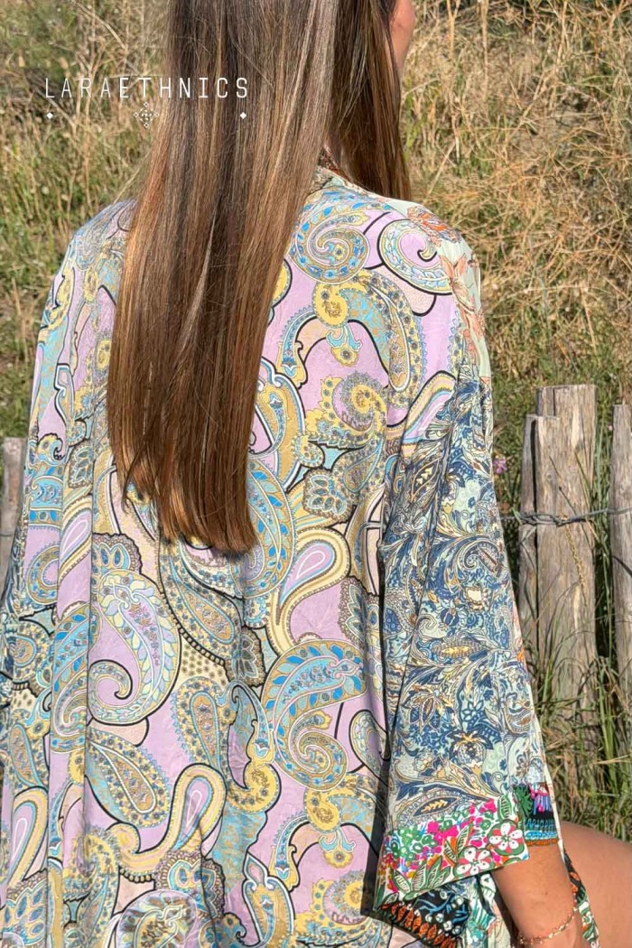 KIMONO DE PATCHWORK - SASKIA PASTEL