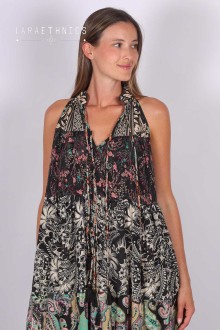 VESTIDO DE PATCHWORK - DIANA NATURE