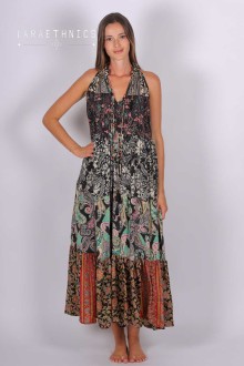 PATCHWORK DRESS - DIANA NATURE