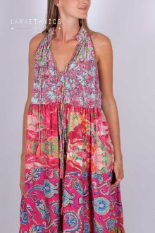 ROBE PATCHWORK - DIANA AQUARELLE