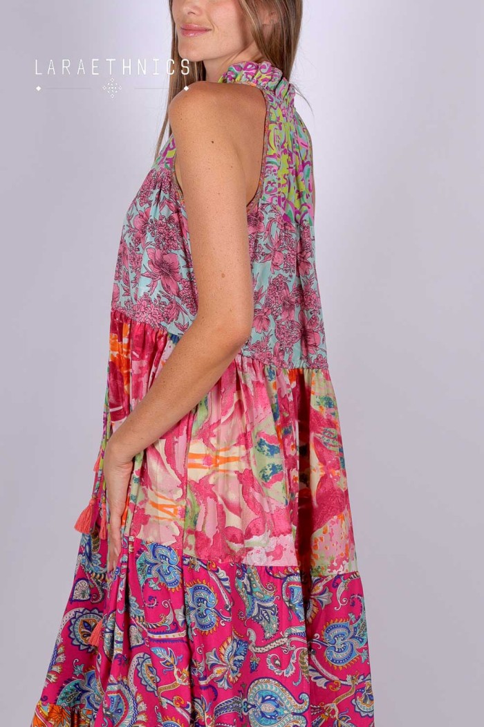 *VESTIDO DE PATCHWORK - DIANA AQUARELLE
