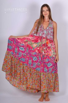 PATCHWORK DRESS - DIANA AQUARELLE