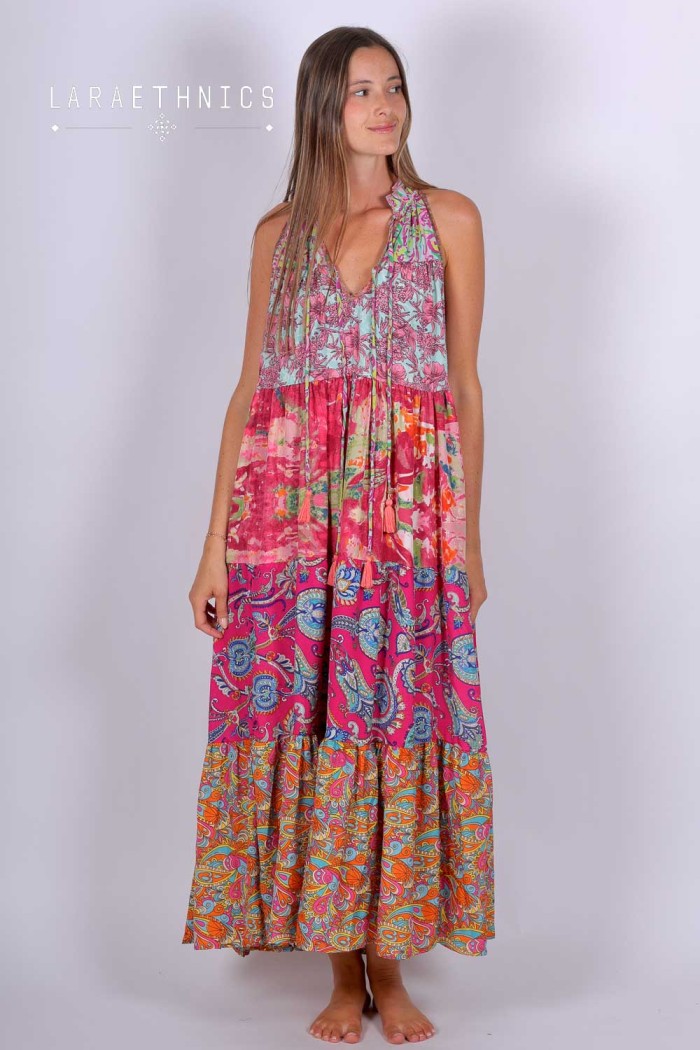 *VESTIDO DE PATCHWORK - DIANA AQUARELLE