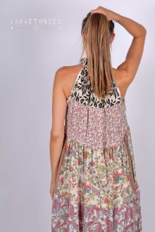 VESTIDO DE PATCHWORK - DIANA BIBLOS