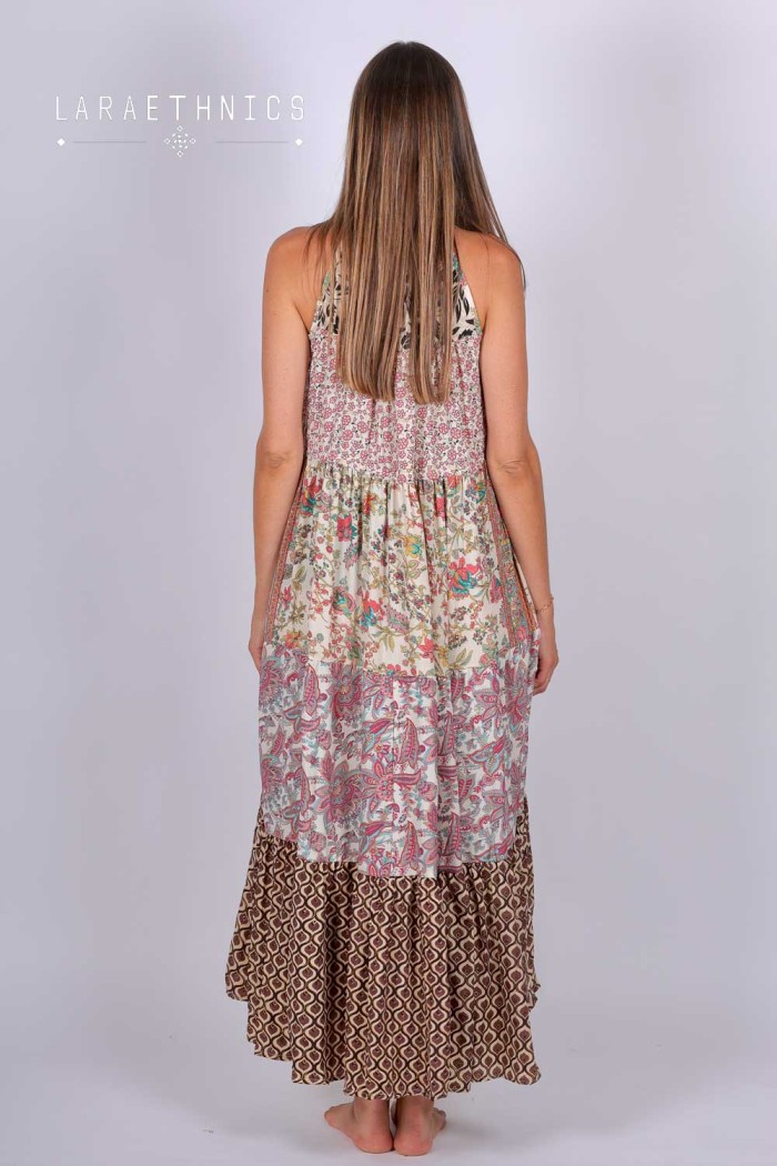 VESTIDO DE PATCHWORK - DIANA BIBLOS