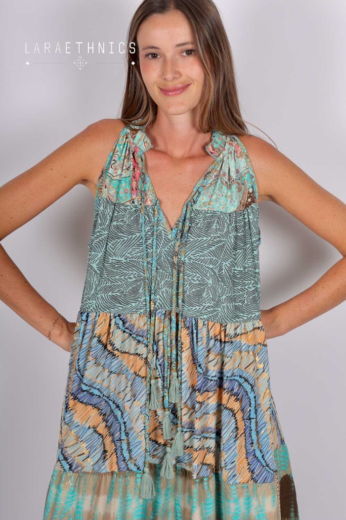 PATCHWORK DRESS - DIANA EDEN
