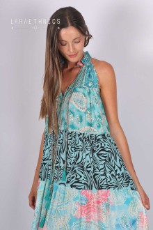 VESTIDO DE PATCHWORK - DIANA SAPHIR