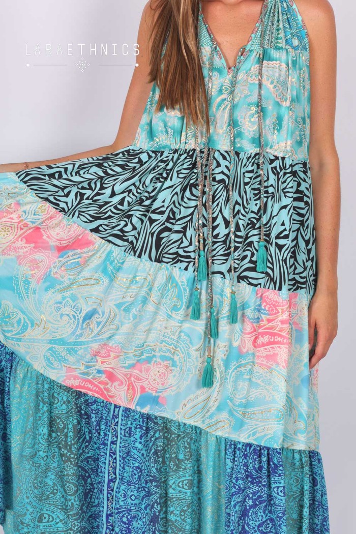 PATCHWORK DRESS - DIANA SAPHIR