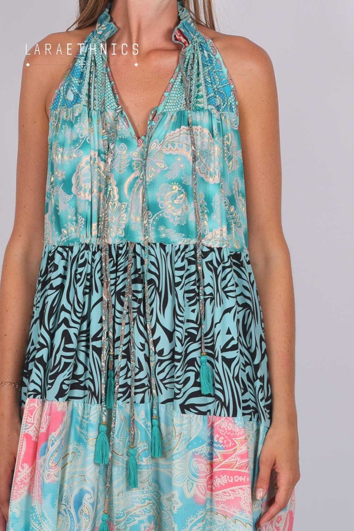 VESTIDO DE PATCHWORK - DIANA SAPHIR